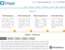 Tablet Screenshot of crayoninfotech.com